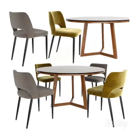Poliform Dining Chair Set